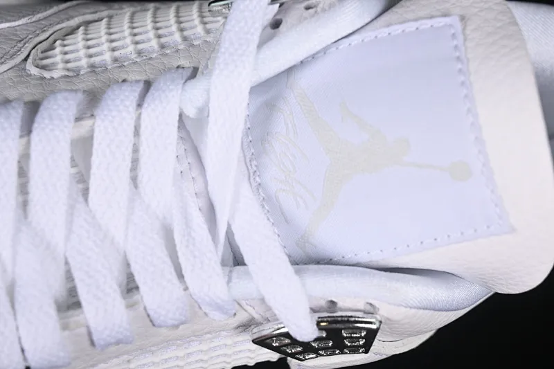 All categories Air Jordan Jordan series basketball shoes Air Jordan 4 Air Jordan 4 Retro "PureMoney" AJ4 Joe 4 White Cat First layer leather 308497-100